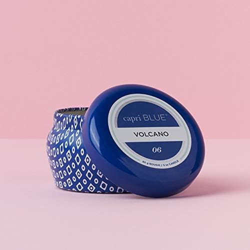 Capri Blue Mini Tin Candle - 3 Oz - Volcano - Blue