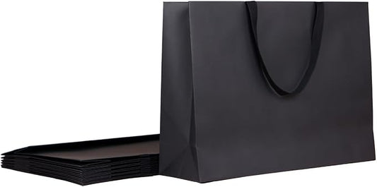 6pcs 21.7x6.1x15.7 (4) Extra Large Size Gift Bags with Cotton Handles, Thick, Sturdy, Giant, Jumbo Paper Bags for Wedding, Birthday, Party