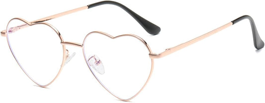 JOVAKIT Polarized Heart Sunglasses for Women Fashion Lovely Style Metal Frame UV400 Protection Lens