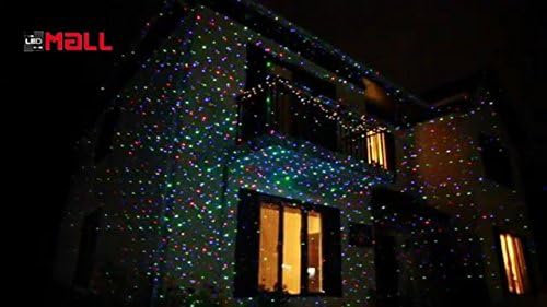 LEDMall Christmas Laser Projector Lights Outdoor, Motion Firefly Red, Green and Blue with Remote Control and Security Lock