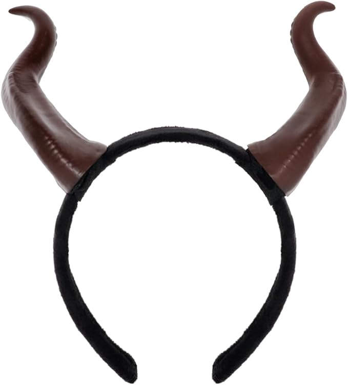 L'VOW Gothic Maleficent Horns Headband Headpiece Maleficent Ears Headdress Halloween Cosplay Costume Accessories