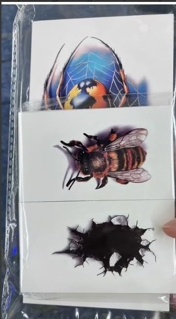 77 Sheets 3D Realistic Temporary Tattoos Adults Kids, Realistic Skull Tiger Wolf Lion Dragon Spider Snake Temporary Tattoos For Women Men, Half Arm 3D Halloween Temp Tattoos Look Real And Last Long