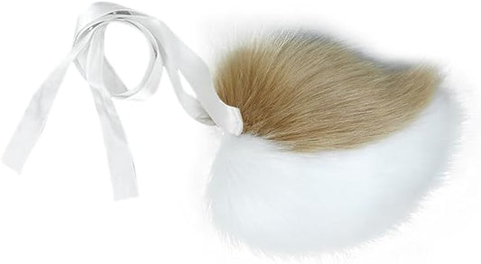 Zcargel Cosplay Rabbit Tail Plush Bunny Tail Cosplay Costume Bunny Tail for Halloween Costume Accessories
