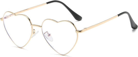 JOVAKIT Polarized Heart Sunglasses for Women Fashion Lovely Style Metal Frame UV400 Protection Lens