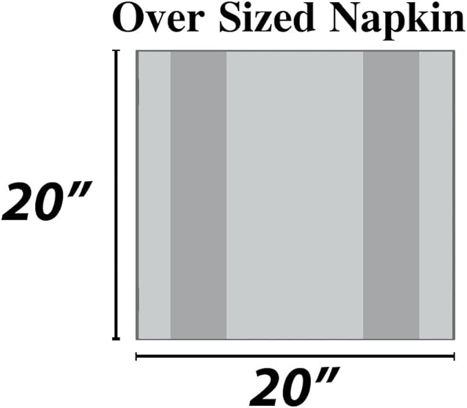 Urban Villa Cotton Dinner Napkins Set of 12, Highly Absorbent Soft Premium Cloth Napkins 20x20 Inches, Hotel Quality Reusable & Washable Table Dinner Napkins for Home - (Grey/White, Buffalo Checkerd)