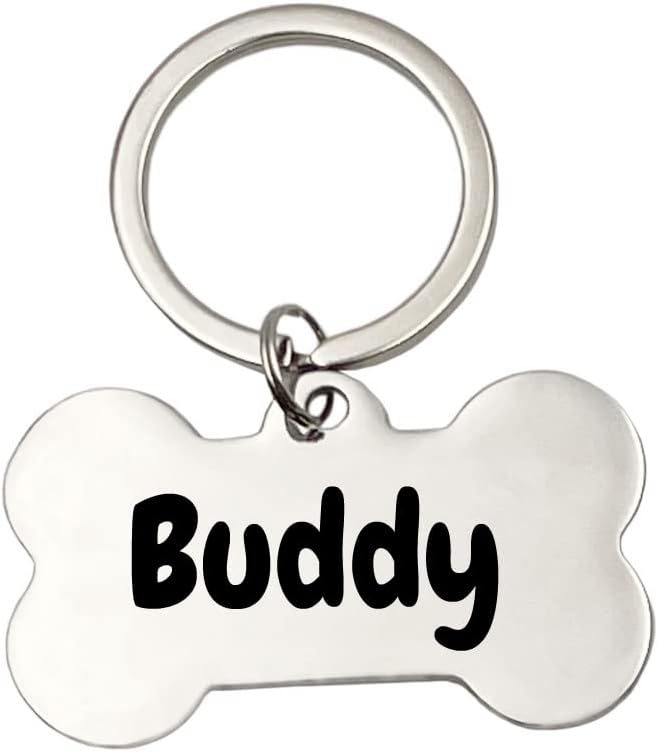 good goods Personalized Keychains for Women Customized Key Chains Men Engraved Name Inspirational Stainless Steel Dog Tag