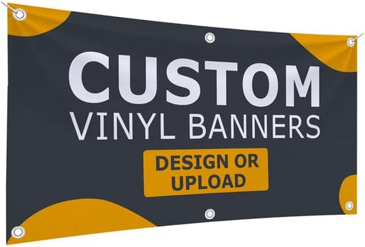 GotPrint Custom Banner 13oz Matte | Personalized Custom Vinyl Banner for Grand Openings, Graduations, Parties, Event Promotions | Add Your Text, Logos, Image, Indoor or Outdoor Use, 3 ft x 5 ft