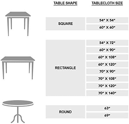 Maison d' Hermine Table Cloth Round Table 100% Cotton 69 Inches Fall Tablecloth Reusable Everyday Use for Thanksgiving Christmas Decorations Dining Farmhouse Party (Luxury Loft - Dark Teal)