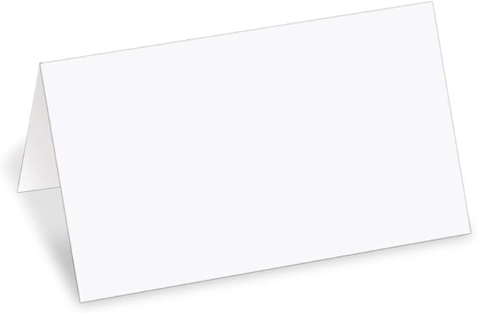 PaperDirect White Cover Stock Place Cards, 2 Inches x 3 1/2 Inches, 200-Pack