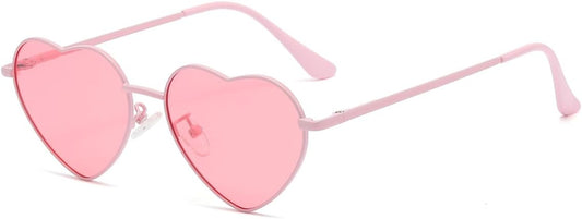 JOVAKIT Polarized Heart Sunglasses for Women Fashion Lovely Style Metal Frame UV400 Protection Lens