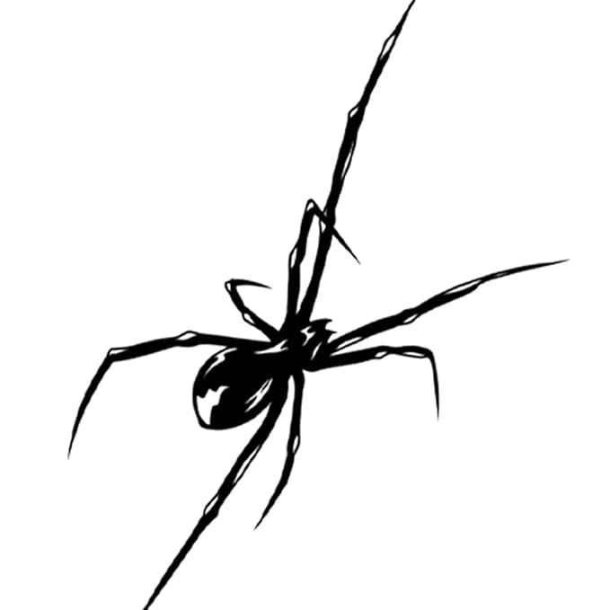 INKARTLINK Tattoo Tech, 2 Sheets Large Semi Permanent Tattoo, Adult Art Design Temporary Tattoos, Lasts 1-2 Weeks, Waterproof, Realistic Look, No Adhesive, No Reflection (Long Legged Spider Design)