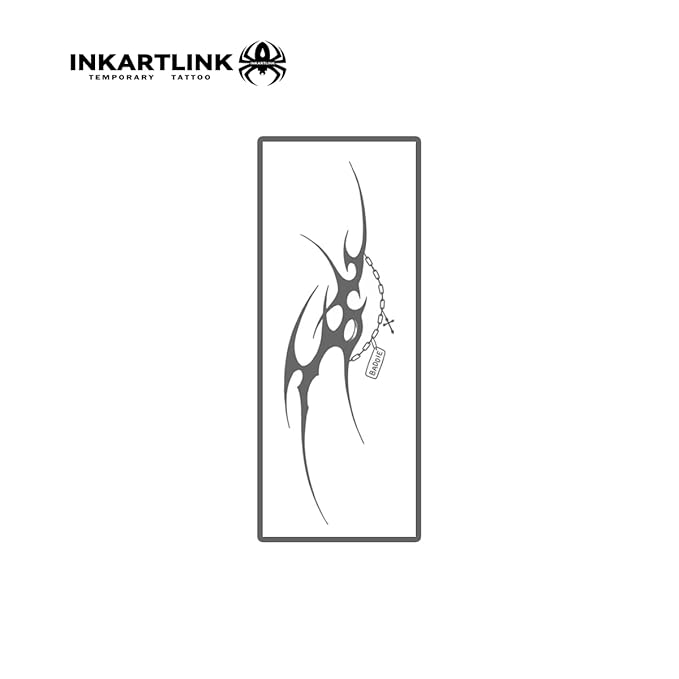 INKARTLINK Semi Permanent Tattoo, Temporary Tattoo, Beautiful and Realistic Design, Fun Tattoo Experience, Cruelty-free, Non-reflective, Waterproof (Alien Blade)