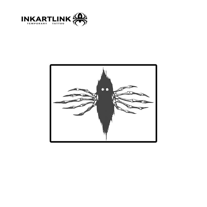 INKARTLINK Semi Permanent Tattoo, Realistic Temporary Tattoos, Party Niche Dark Style, Suitable for Cool Girls Tattoos, Waterproof and Non-reflective, Exquisite Packaging (Devil Escapes)