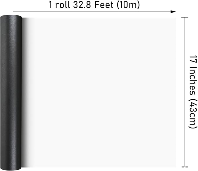 NESCCI Matte Carbon Black Wrapping Paper,Solid Color Pearly-Lustre Paper,Gift Wrapping Paper,Perfect for Wedding,Birthday, Christmas,Baby Shower,DIY Bouquet (17 Inches X 32.8 Feet)