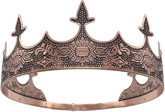 King Crown for Men Crowns Tiara for Birthday Party Costume