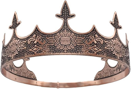 King Crown for Men Crowns Tiara for Birthday Party Costume
