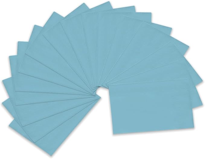 qiqee Bright Blue Paper Napkins 13 * 16inch Guest Paper Disposable Towels Napkin Paper Hand Towels for Wedding, Dinner, Birthday Party, Dessert Cocktail ＆ Kitchen Napkins（ 120 Count）
