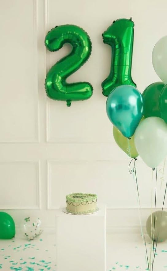 Green Number 11 Balloon 40 inch, Number 11 Birthday Balloon for Boy Girl, Green Foil One Balloon for 11 11st Birthday Party, Anniversary Celebration Number Balloons Decorations