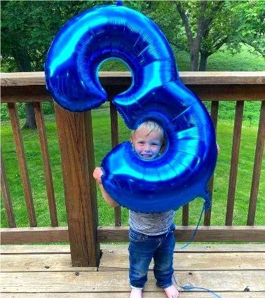 Large Navy Blue 13 Number Balloon 40 Inch, 13 Birthday Balloons, 13 Birthday Party Decorations, BirthdayParties Anniversary Graduation Supplies