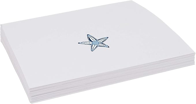 Starfish Place Cards, Set of 150, Pre-cut and Scored - Wedding, Party, Dinner, and Special Events - Made in the USA