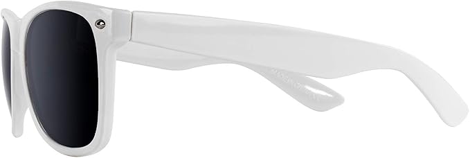 Super Z Outlet Plastic Vintage Retro Style Sunglasses Classic Shades Eyewear Party Favors (12, White)