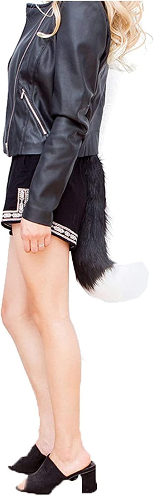 Faux Fur Fox Costume Tail Cosplay Halloween Christmas Party Costume One Size