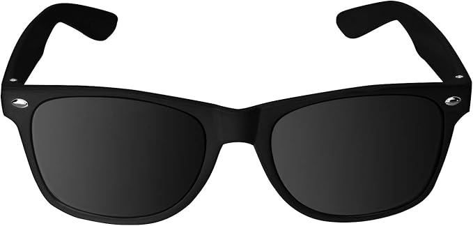 Super Z Outlet Plastic Vintage Retro Style Sunglasses Classic Shades Eyewear (24, Black)