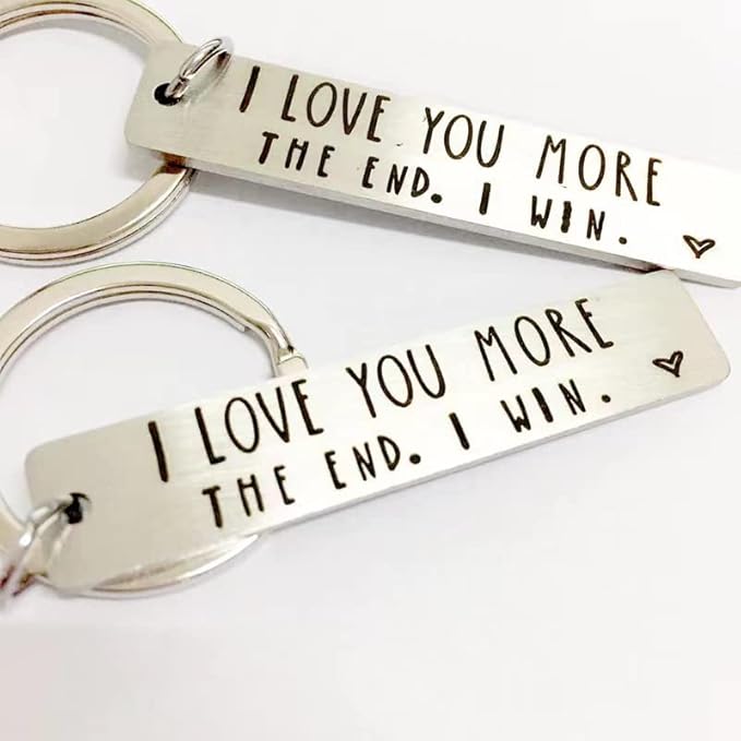 Stainless steel Customized Double-Sided Keychain - Personalized Engraved Design for Men/Women - Personalized Gift for Couples, Anniversary, Safe Drive & Father’s Day