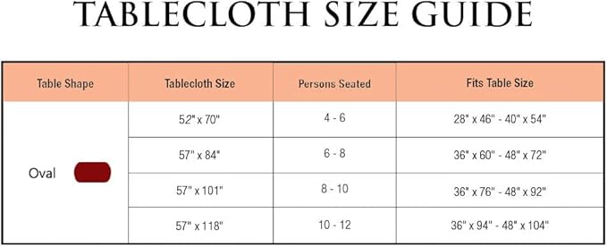 Simhomsen Large Embroidered Oval Fall Autumn Harvest Pumpkins Tablecloth for Thanksgiving (Oval 57×101 inches)