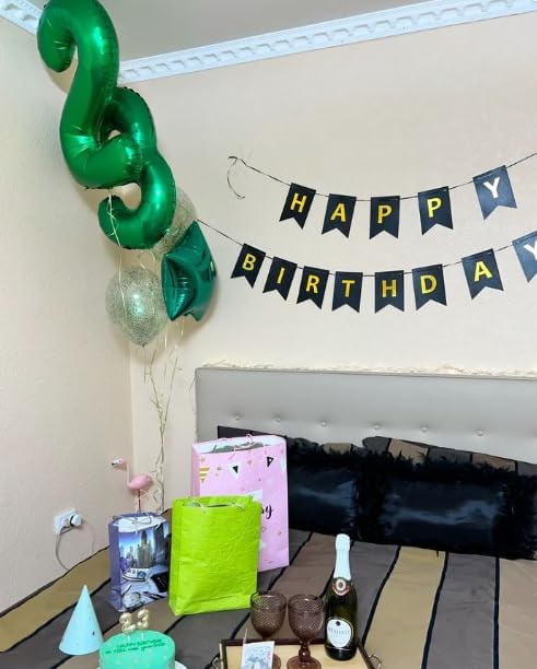 40 Inch Big Green Number 2 Balloon Birthday Decoration, Number 2 Helium Balloon 12 20 22 23 24 26 28 32 42 Celebration, Boy Girl Baby Anniversary Party Graduations Supplies Decorations