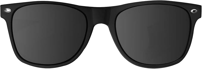 Super Z Outlet Plastic Vintage Retro Style Sunglasses Classic Shades Eyewear Party Favors (12, Black)