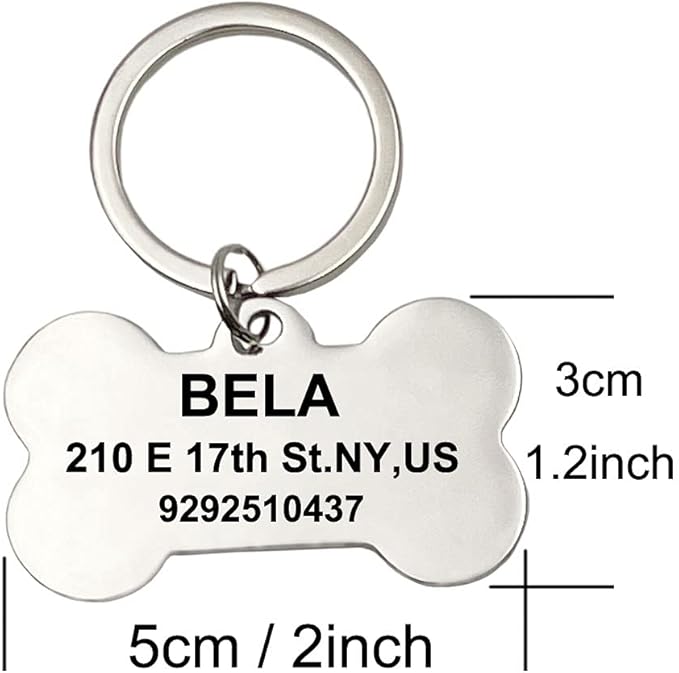 good goods Personalized Keychains for Women Customized Key Chains Men Engraved Name Inspirational Stainless Steel Dog Tag