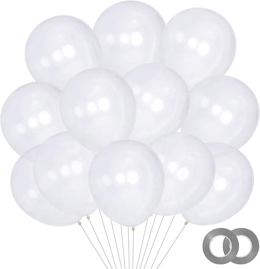KAWKALSH 200pcs Clear Balloons 5 Inch, Small Mini Latex Balloons for Party Birthday Baby Shower Anniversary Festival Arch Garland Decoration