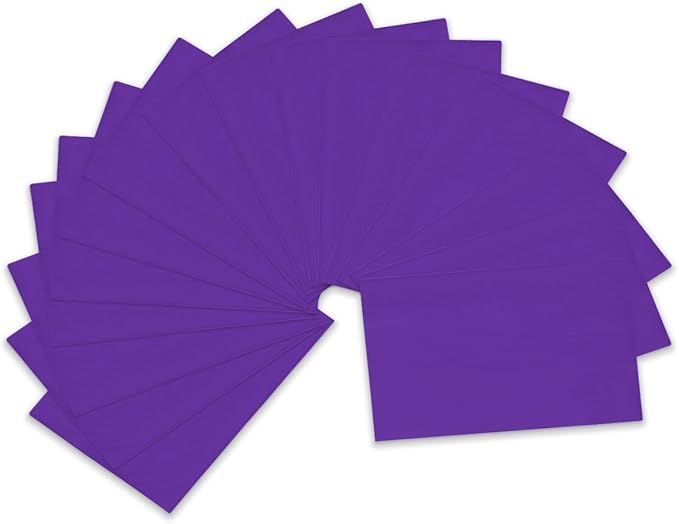 qiqee Purple Paper Napkins 13 * 16inch Guest Paper Disposable Towels Napkin Paper Hand Towels for Wedding, Dinner, Birthday Party, Dessert Cocktail ＆ Kitchen Napkins（ 120 Count）