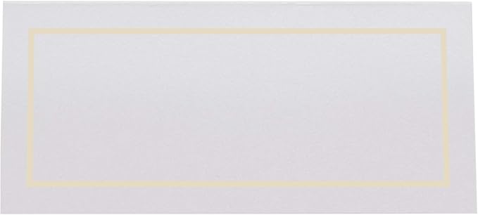 Single Line Border Printable Place Cards, Ivory (Choose Color), Set of 60 (10 Sheets), Laser & Inkjet Printers - Wedding, Party, Dinner, and Special Events - Made in the USA