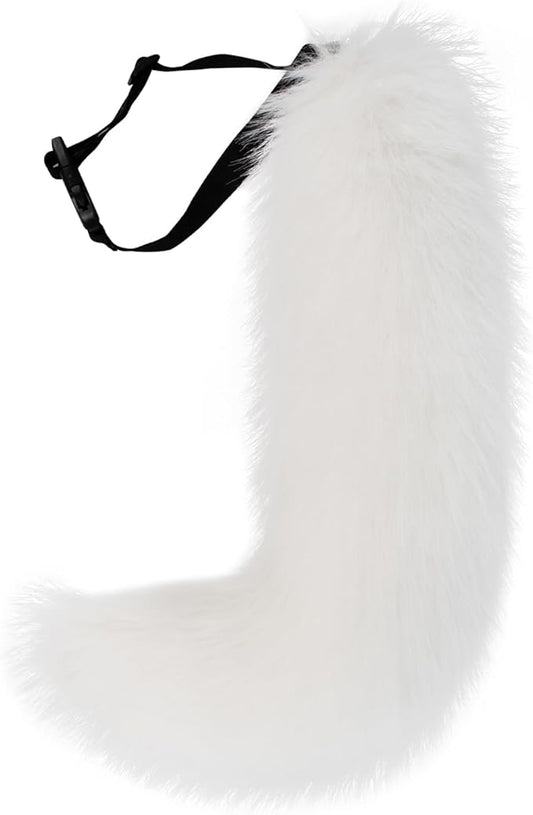 Faux Fur Furry Animal Cat Fox Tail for Halloween Party Cosplay Costume Accessories