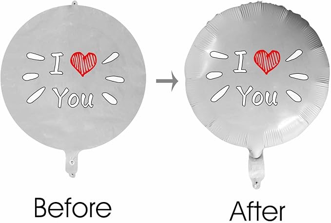 DIYKST Custom 18" Balloons with Logo Personalized Balloon with Photo Text Face on Balloon Design Your Own Balloons