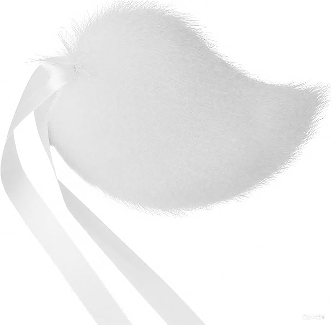 Zcargel Cosplay Rabbit Tail Plush Bunny Tail Cosplay Costume Bunny Tail for Halloween Costume Accessories