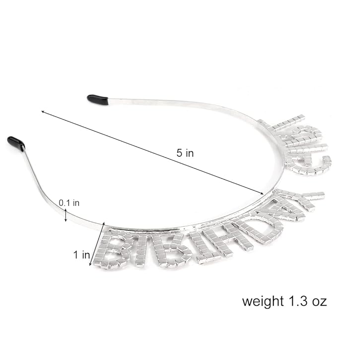 AOPRIE Deep Purple Birthday Tiara for Women Girls Princess Crown Rhinestone Birthday Accessories