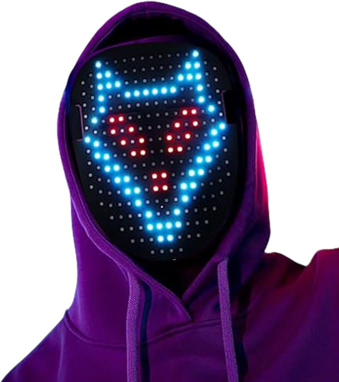 gesture-sensing Led multi-changeable masks light up the face-changing masks for Halloween and Christmas masqueradeballs