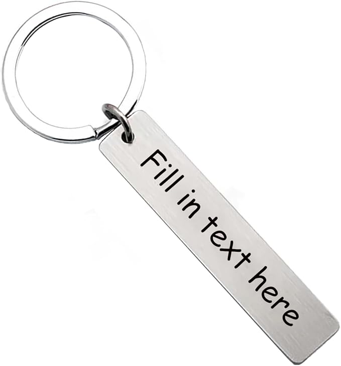 Stainless steel Customized Double-Sided Keychain - Personalized Engraved Design for Men/Women - Personalized Gift for Couples, Anniversary, Safe Drive & Father’s Day