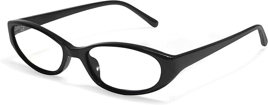 Retro Oval Sunglasses for Women Chic Cat Eye 90s Sunnies Lightweight Narrow Shades Trendy UV protection Sun Glasses