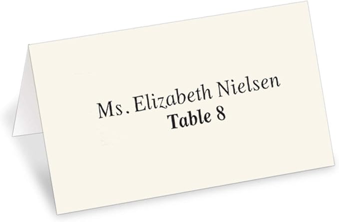 PaperDirect Cream Cover Stock Place Cards, 2 Inches x 3 1/2 Inches, 200-Pack