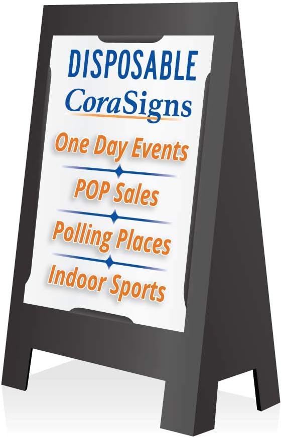 A-Frame Sign Stand 3 pack, Disposable, Cardboard CoraSign