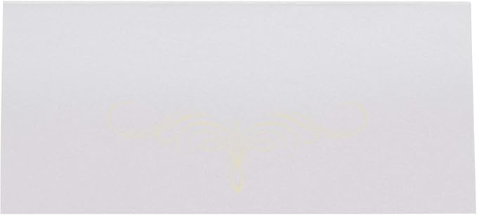 Decadent Flourish Place Cards, Ivory (Choose Color), Set of 60, Pre-cut and Scored - Wedding, Party, Dinner, and Special Events - Made in the USA