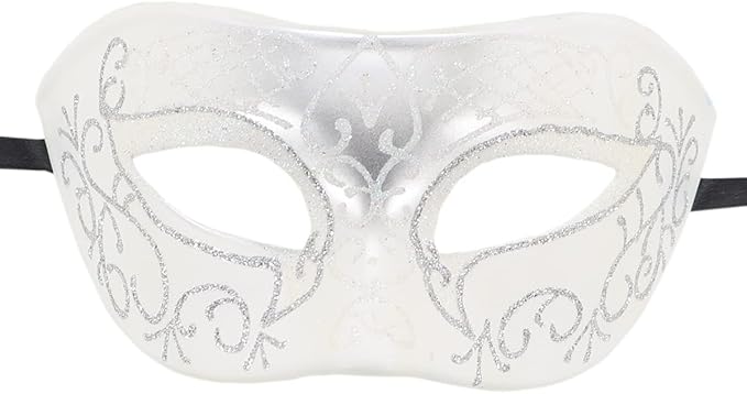 Coolwife Couples Masquerade Masks Metal Venetian Mardi Gras Party Evening Prom Costume Mask
