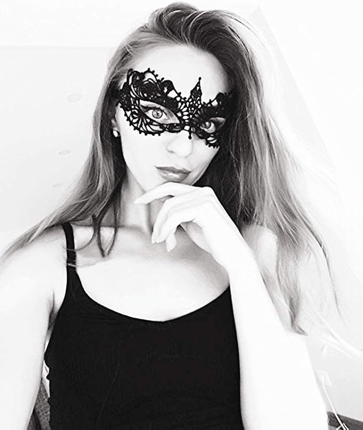 Exlinonline Lace Masquerade Mask Elastic,Fit for Adult,Soft Gentle Material,Specially For Costume,Thememed Party