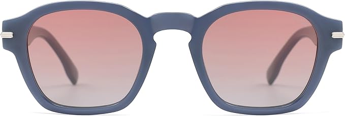 SOJOS Vintage Retro Square Polarized Sunglasses Men Standard Fit Trendy Womens Sun Glasses SJ2382