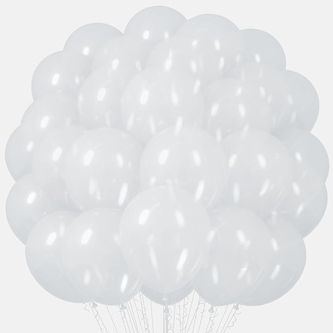 Clear Balloons, 66pack 12inch Transparent Latex Party Balloons for Birthday, Wedding, Graduation, Bridal Shower, Baby Shower, Gender Reveal, Anniversary, Engagement Party Decorations