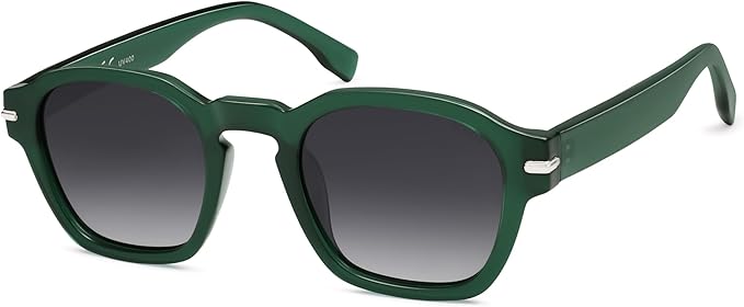 SOJOS Vintage Retro Square Polarized Sunglasses Men Standard Fit Trendy Womens Sun Glasses SJ2382